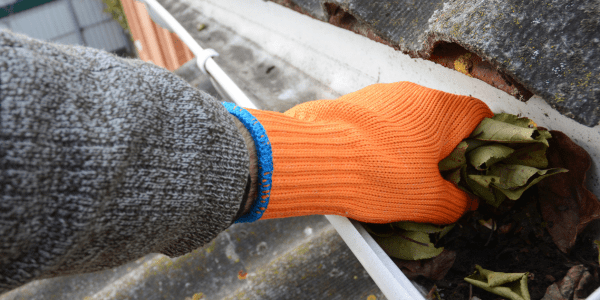 having the right equipment to clean gutters